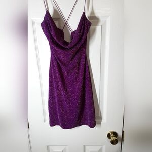 B.Smart Shimmery Short Prom Homecoming Formal Dress